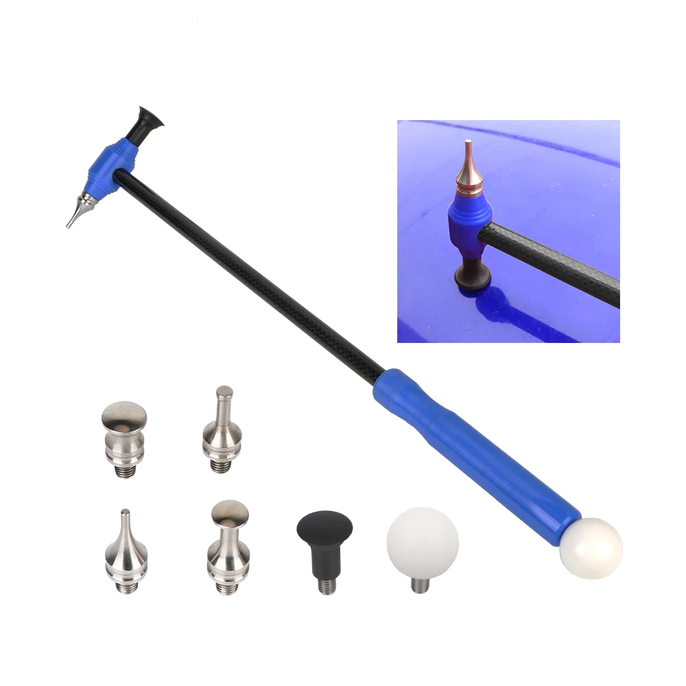 

Auto Body Repair Kit Titanium Alloy Tapper Hammer Car Accessory M8 Screw Car Dent Repair Tool with Carbon Fiber Handle