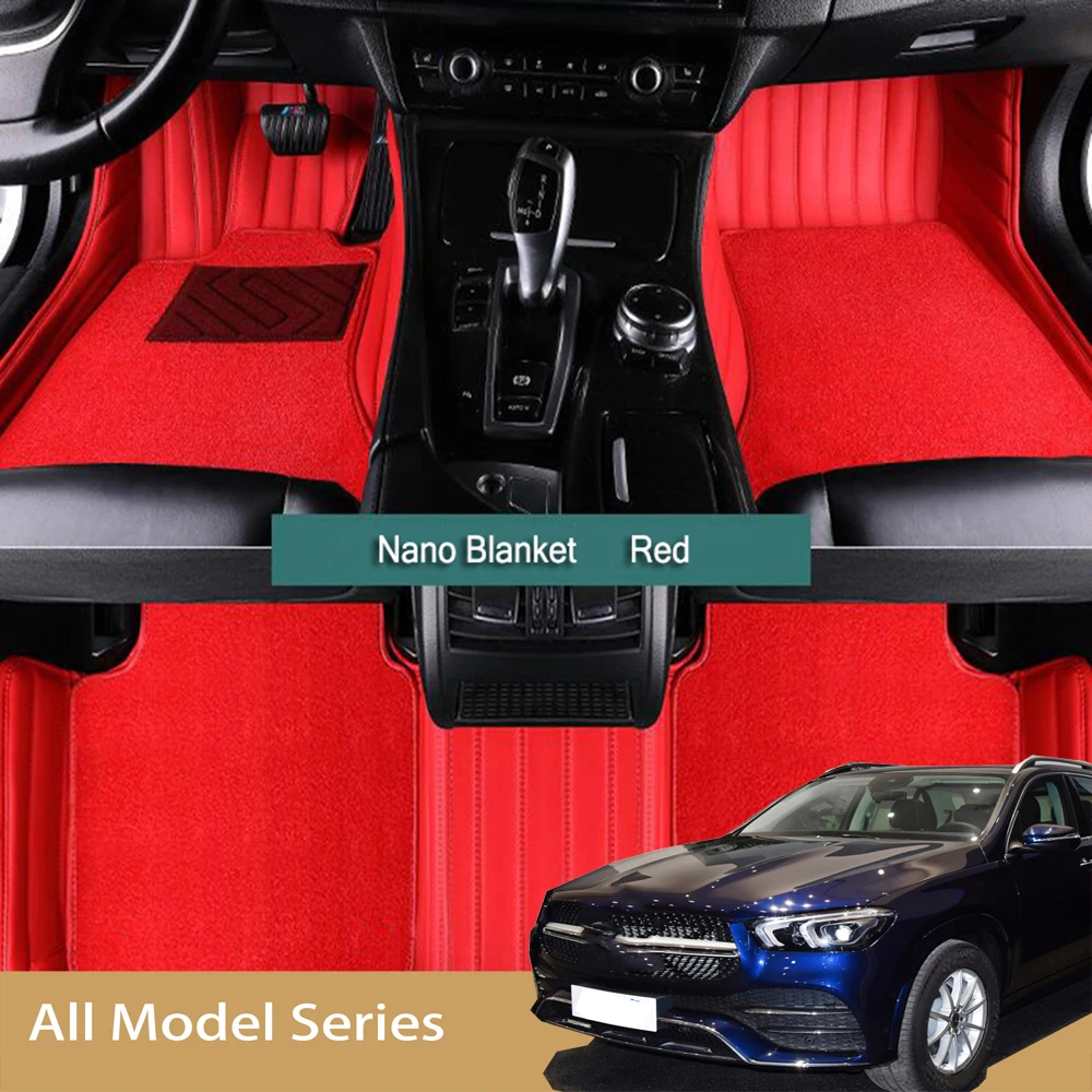 Double Layer Custom Car Floor Mats For Hyundai Coupe Genesis-Coupe Auto Foot Coche Accessories Waterproof Leather Floor Liners