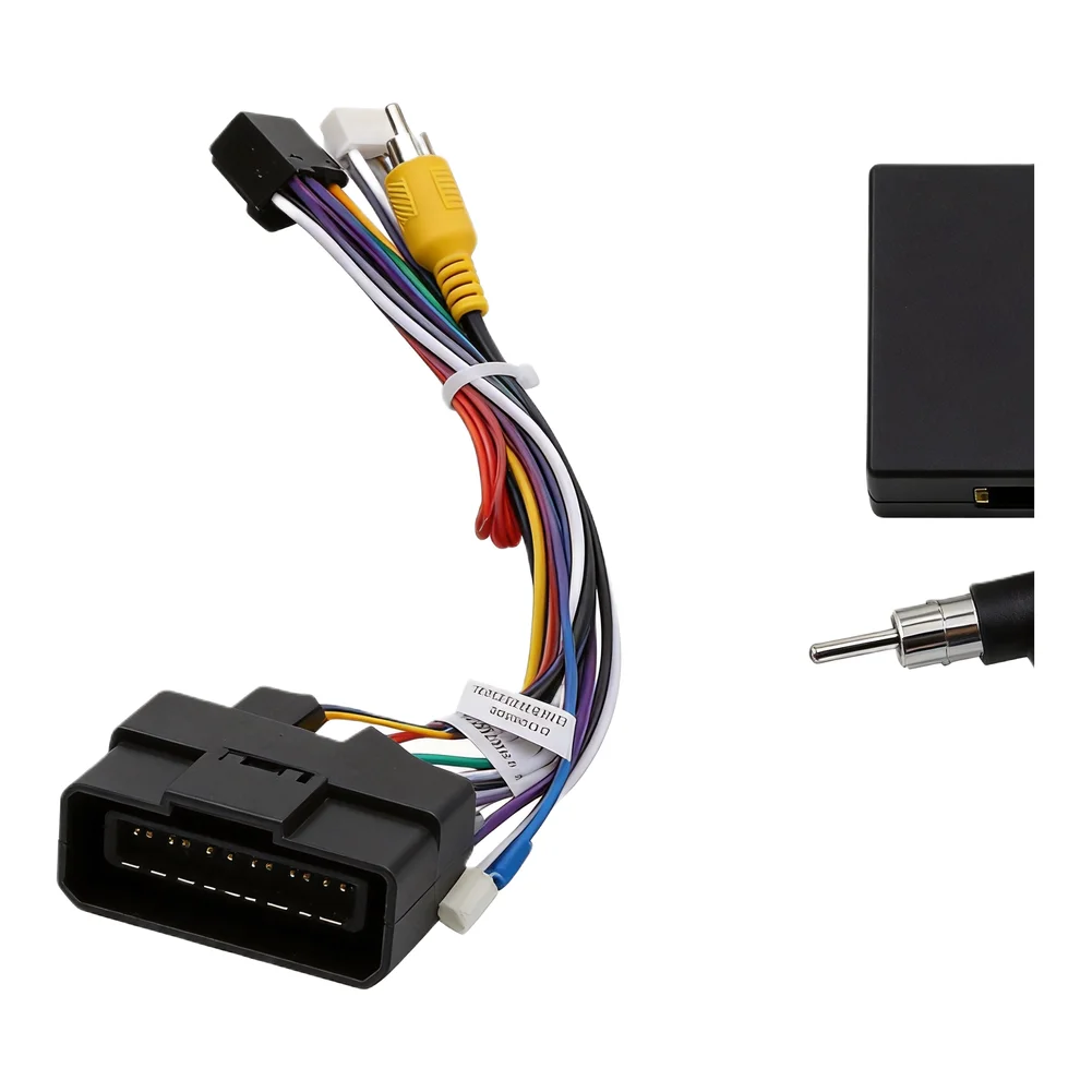 16 PIN Connector Power Harness Practical Use Reliable Performance Material 12V Voltage Car Audio Installation 16
