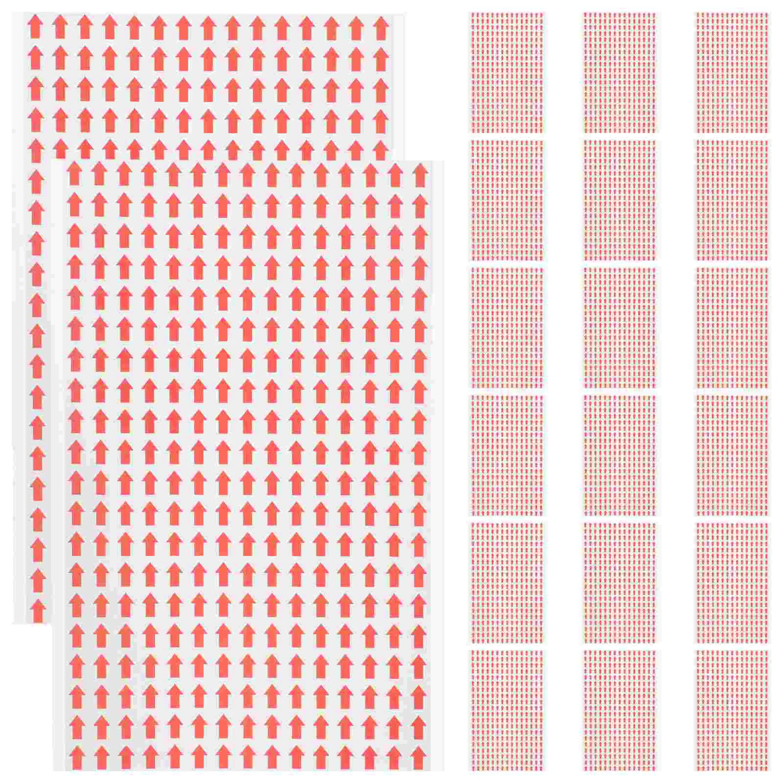 20 Sheets Sticker Arrow Stickers Emblems Floor for Directions Indication Paper Adhesive