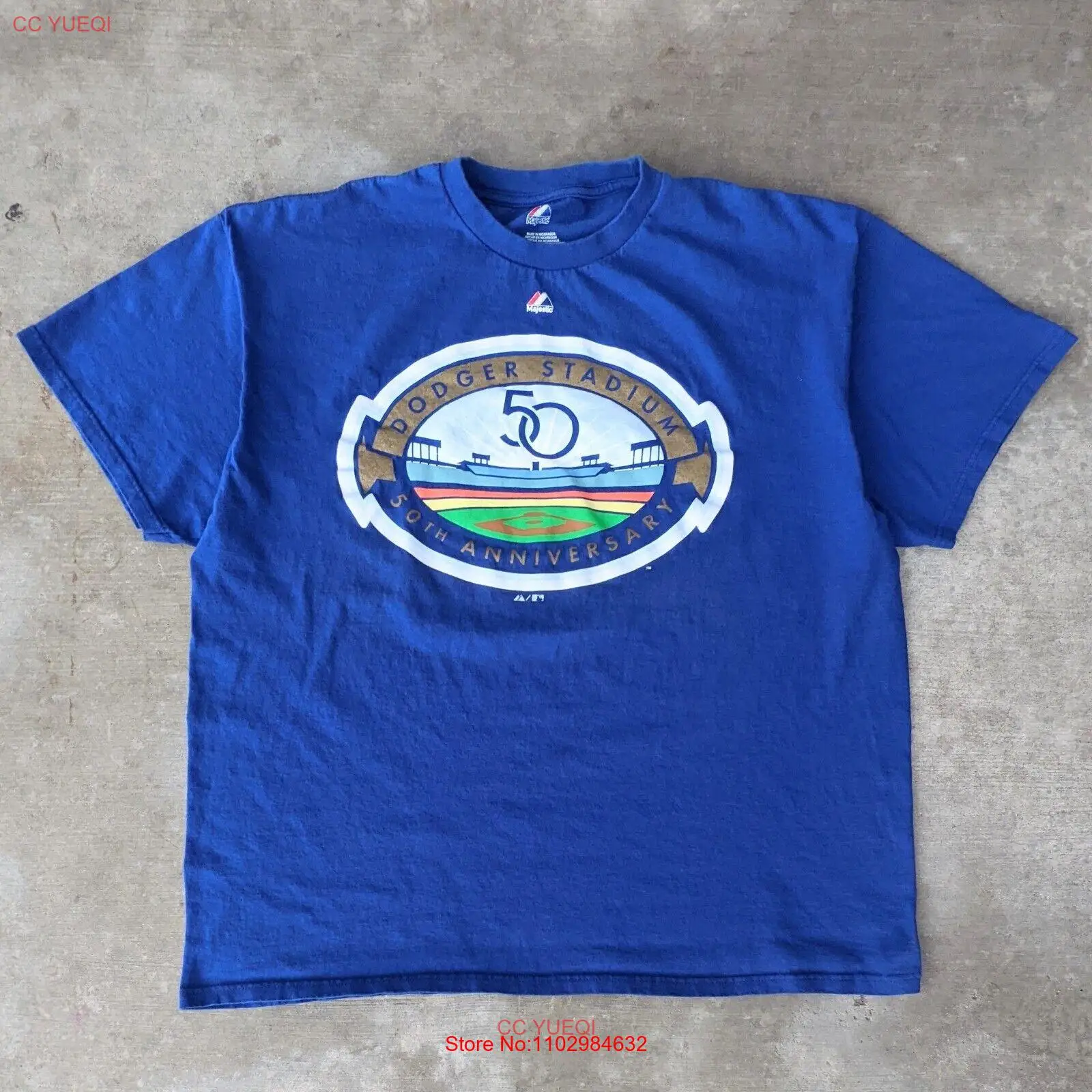 Majestic Dodger Stadium 50th Anniversary t-shirt - SIZE 2XL