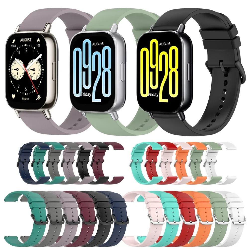 

Ремешок для часов 22 мм для Xiaomi Redmi Watch 5 Active/Lite, ремешок Amazfit/huawei GT5 Pro/Samsung Gear S3/Garmin Venu 3, силиконовый браслет