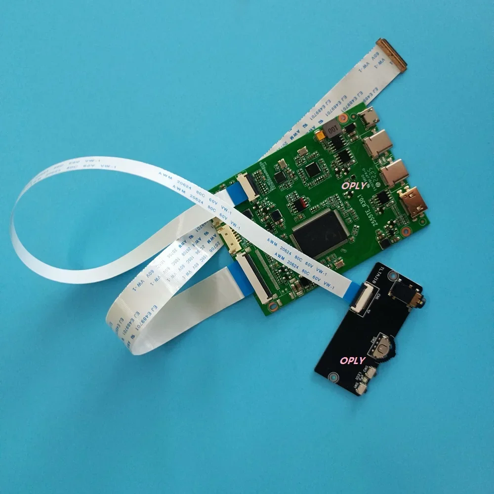 

Плата контроллера EDP Mini HDMI-совместимая 2K для NV156FHM-N61 NV156FHM-N61 V8.1 NV156FHM-N62 1920X1080 Type-c Micro USB LED