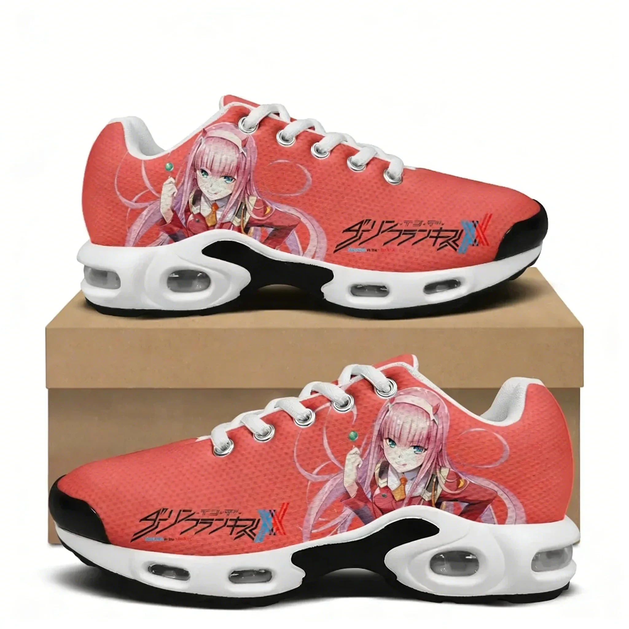 DARLING in The FRANXX Air Cushion Sneakers Mens Womens Teenager Lightweight Sports Shoes High Quality Custom Mesh Sneaker