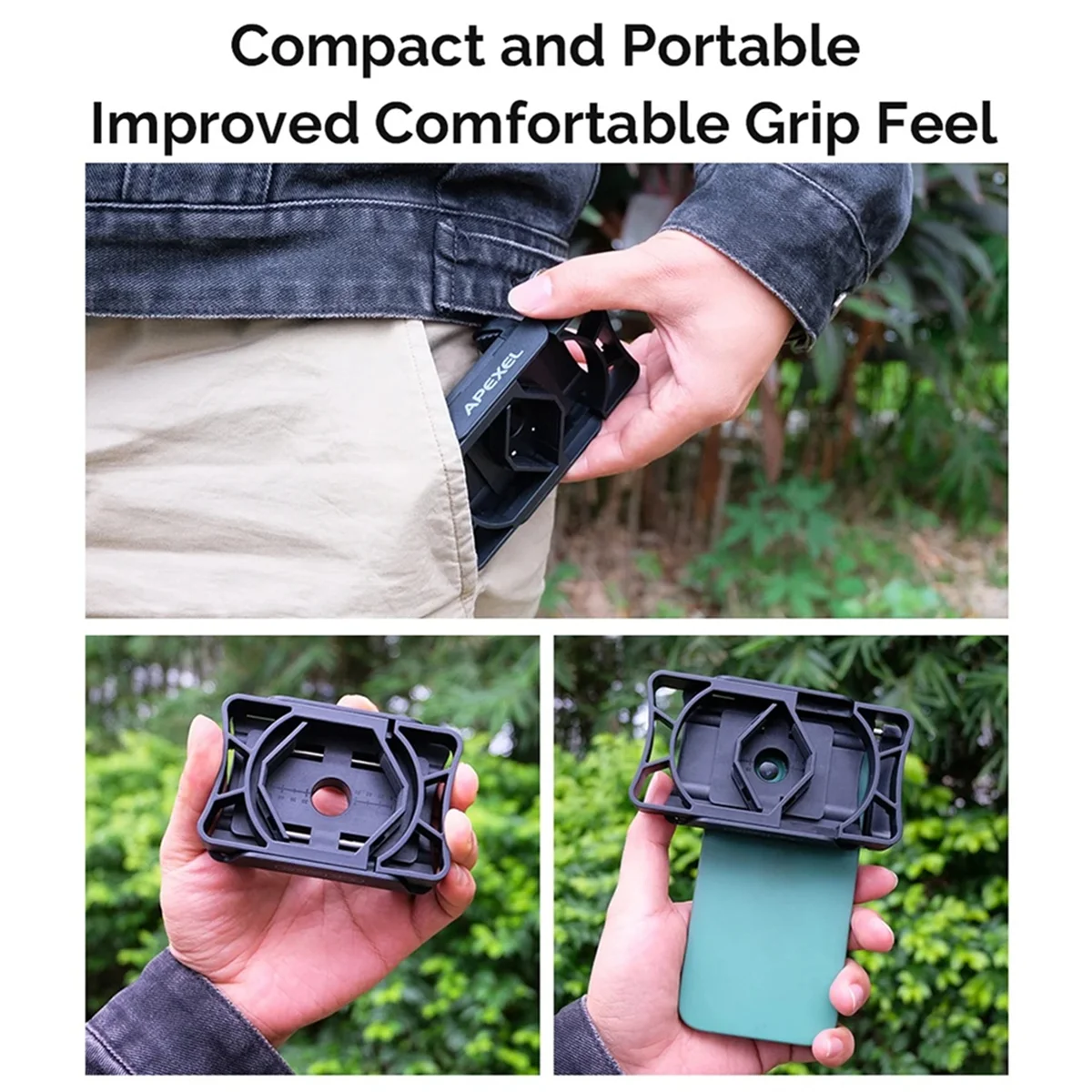 【24 Hours-Sale!】APEXEL Universal Telescope Phone Adapter for Monocular Binoculars Microscope Eyepiece Diameter Phone Holder Clip