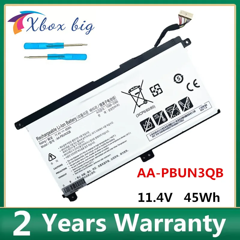 

AA-PBUN3QB 11.4V 3950mAh 45Wh Battery BA43-00379A for Samsung 300E4M-K01 300E5K 7 Spin NP740U5L-Y03US 8500GM-X04