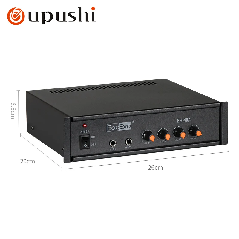 Oupushi EB-40A Luidspreker Constante Spanning Versterker Plafond Speaker Achtergrond Muziekversterker Uitzending 40W