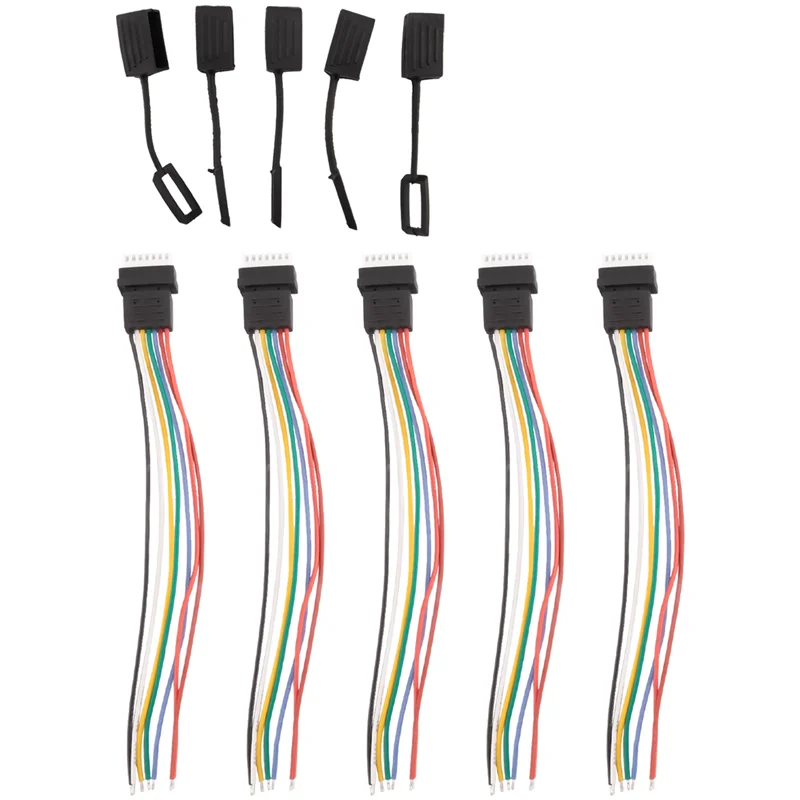 5PCS Lithium Battery Extension Line With Cap Extension Charging Cable Lead Cord 10Cm DIY For Li Po Battery