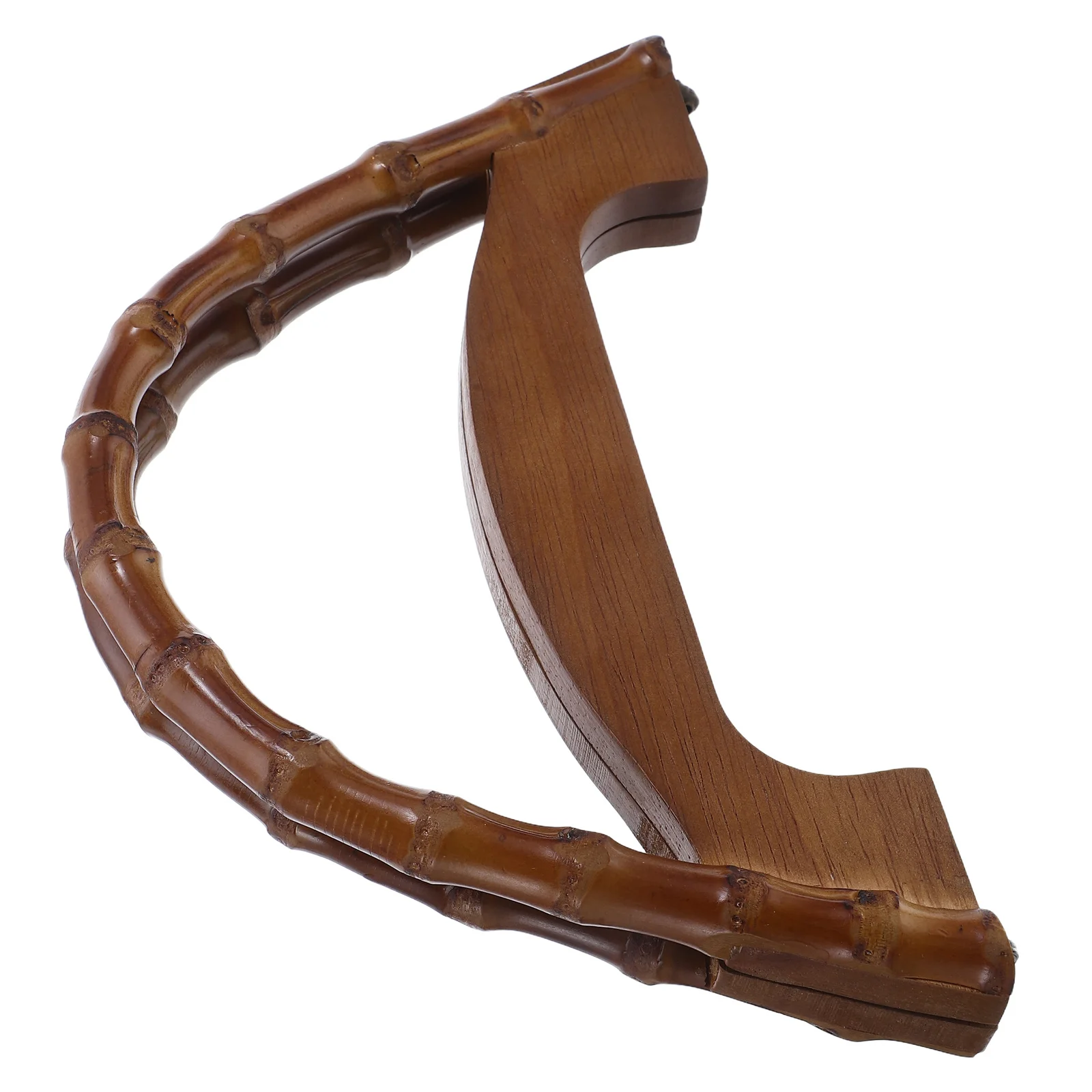 

Wooden Bag Handles D-Shaped Wood Handbag Grip For Tote Craft Beach Crochet Straw Bags Replacement Hardware Accessory