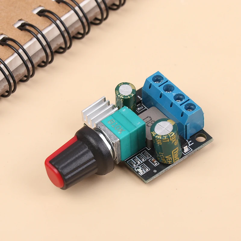 Cooling Fan Speed Regulator Fish Tank Submersible Pump PWM DC Motor Brushless Chassis With Brush Switch LED Dimming