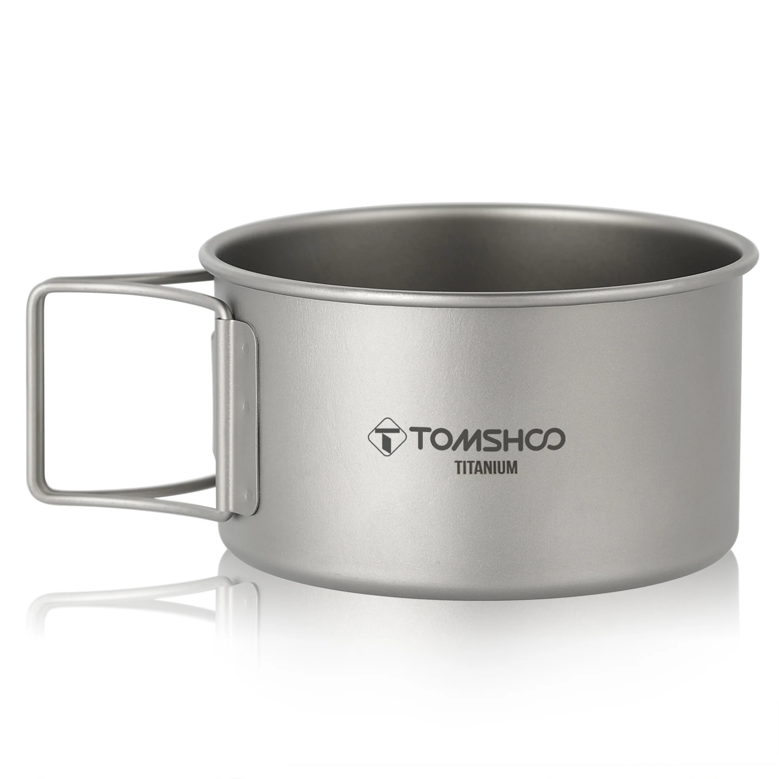 

Tomshoo титановая чаша со складными ручками, контейнер для еды для уличных походов, походов, альпинизма, походная посуда