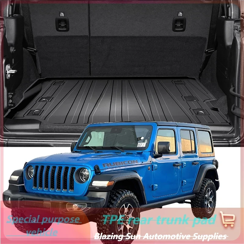 Car Auto Rear Boot Cargo Liner Tray Trunk Mat Carpet for Jeep Wrangler Rubicon 2011 Cushion Pad Carpet Pad Anti-dirty Anti-water