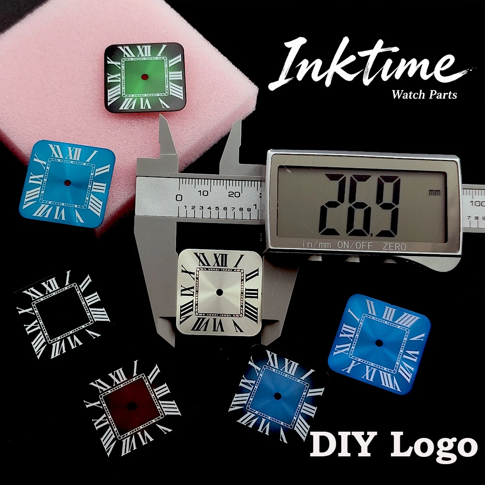 NH35 dial 26.9mm square dial personalized customized dial men's Roman numeral dial NH35 modified watch parts