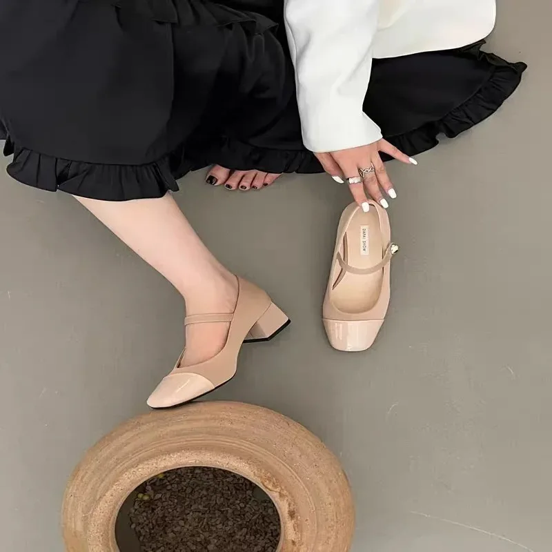 nude mule shoes
