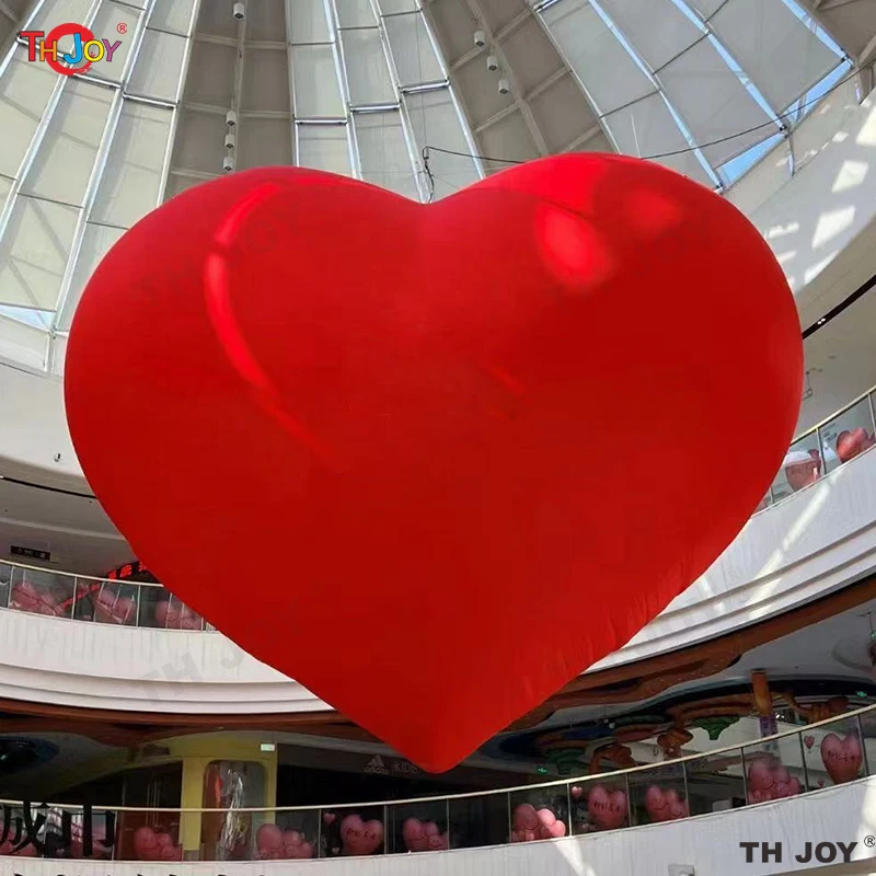 Giant Inflatable Rose Red Heart Shaped Love Symbol Heartshape Balloon Air Blow Wedding Stage Decoration Valentine Advertising