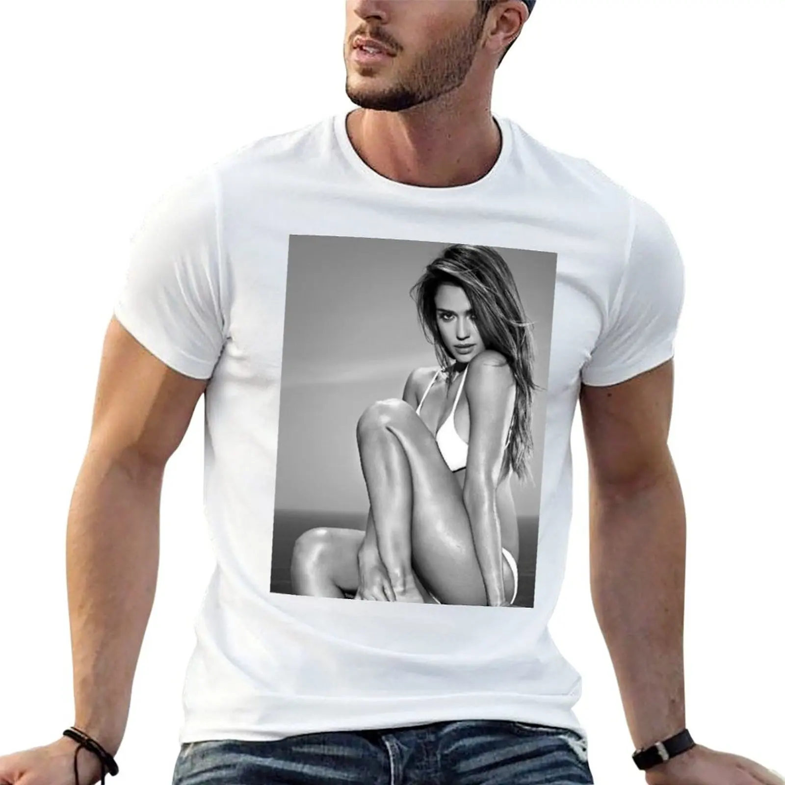 

cotton Jessica shirts Alba man T-Shirt t cotton shirts for man t pack
