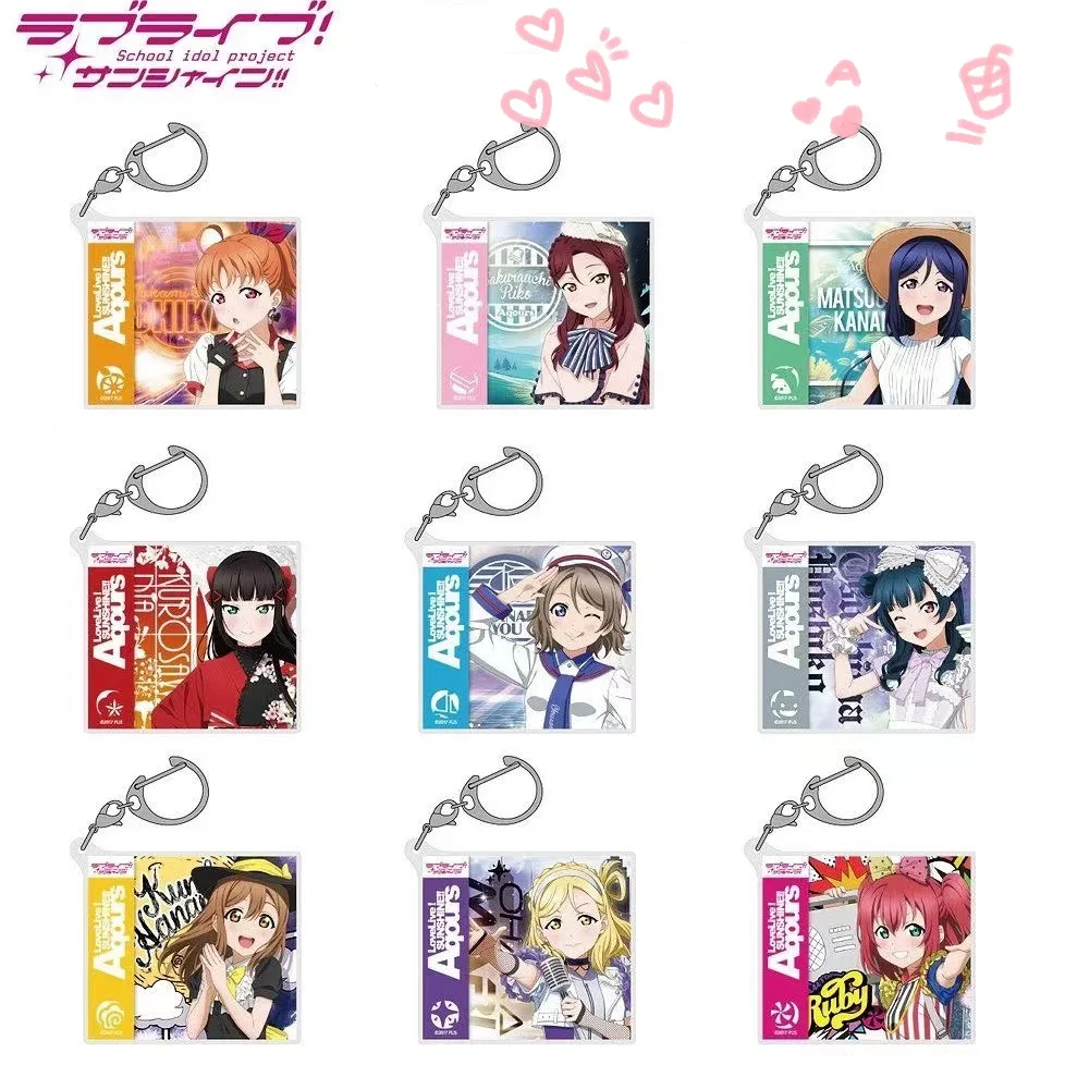 

Cute Anime Love Live Acrylic keychain Q-version hanging bag pendant Collecting accessories Fan gift 6cm