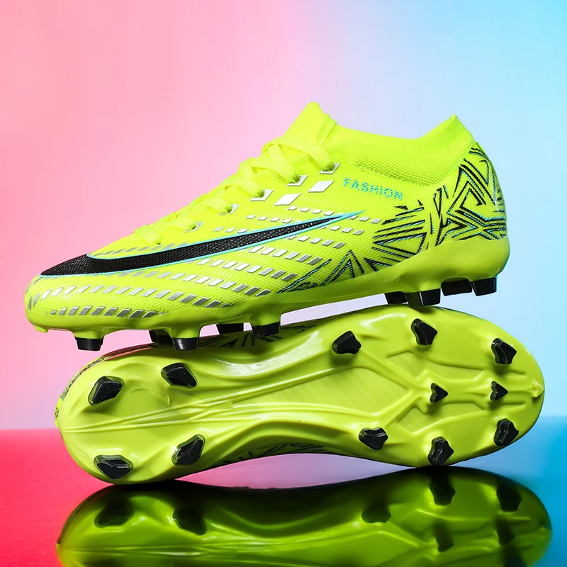 

New Men Football Boots Futsal High-quality Mid-top Soccer Shoes Match Non-Slip Cleats Sneakers Indoor Hot-selling FG/TF