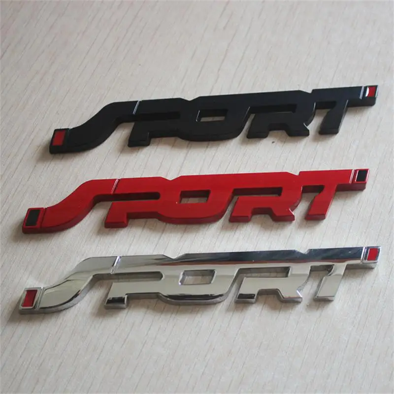 Insignia de emblema deportivo de moda, pegatina de guardabarros de maletero de coche, calcomanía de decoración, 1 unidad