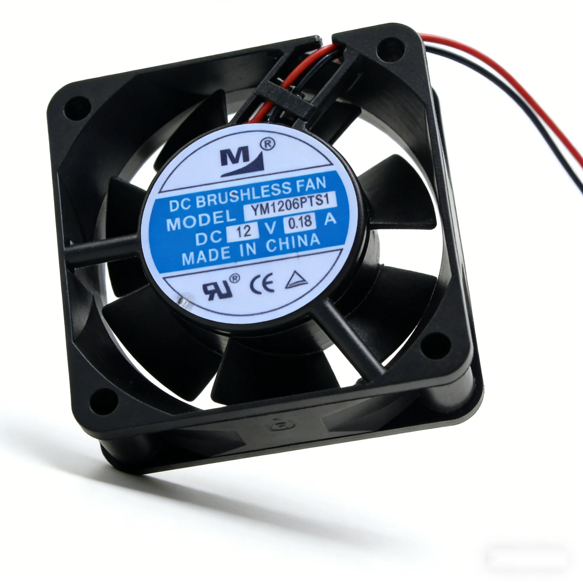 

YM1206PTS1 6025 DC12V 0.18A 60x60x25mm 6CM DC Industrial Axial Cooling Fan for Inverter Server Cabinet Equipment