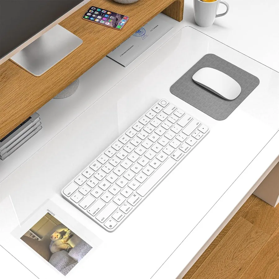 غطاء مكتب شفاف لحصيرة المكتب، وسادة مكتب PVC غير قابلة للانزلاق مع حافة مستديرة مقاومة للحرارة ومقاومة للماء، مكتب شفاف مع