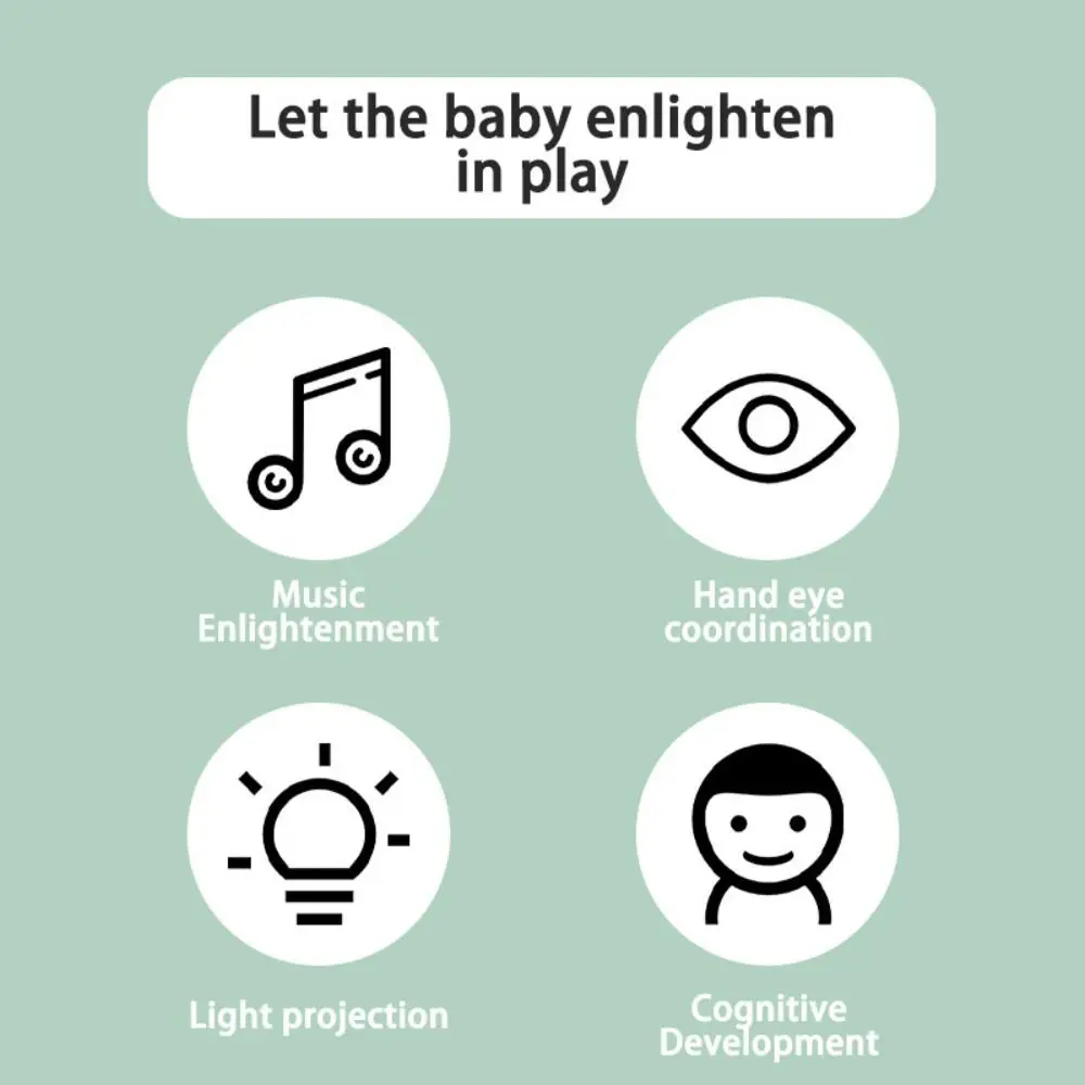 1 Set Schermo mobile per laptop per apprendimento a LED con macchina per l'apprendimento elettronico musicale Apprendimento multifunzione ad alta simulazione per bambini