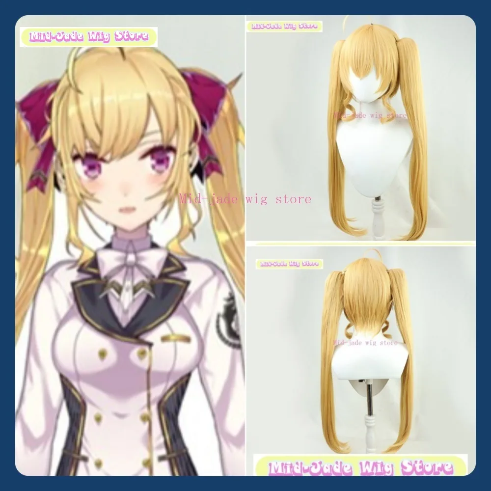 

Mid-jade Wig Store NIJISANJI Takamiya Rion Cosplay Wig Anime Game Role Playing Synthetic Hair Halloween Party