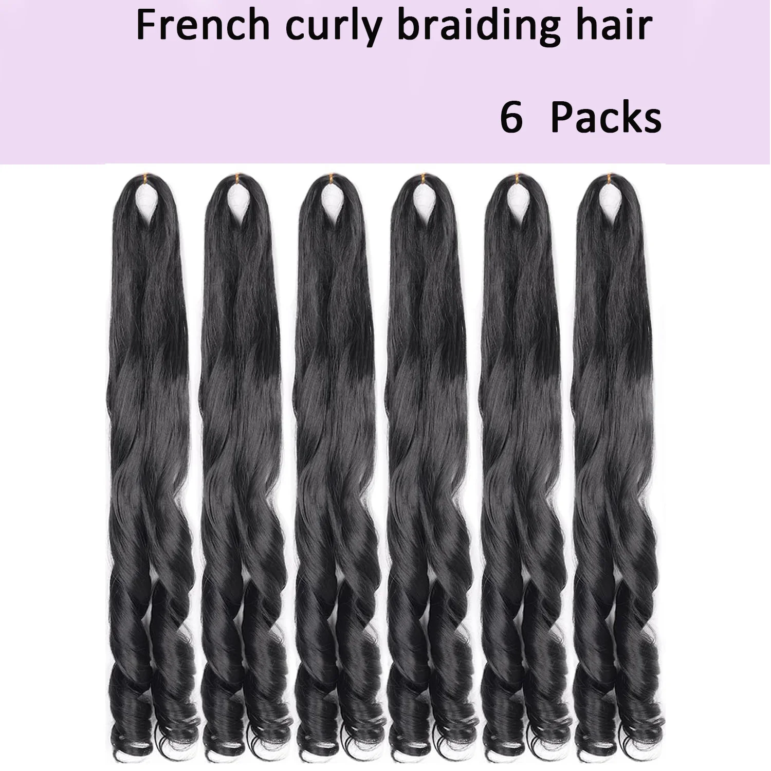 الفرنسية مجعد تجديل الشعر فضفاض متموج 6 حزم نطاط تجديل وصلات شعر الاصطناعية الفرنسية الضفيرة الكروشيه وصلات شعر
