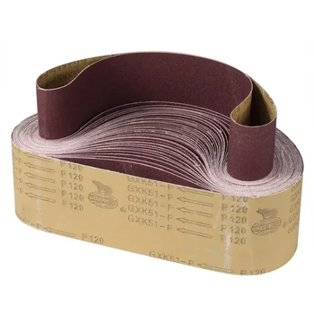 10 pièces 75x533mm bandes abrasives grossières à fines accessoires de meuleuse à bande pour ponceuse outils rotatifs électriques