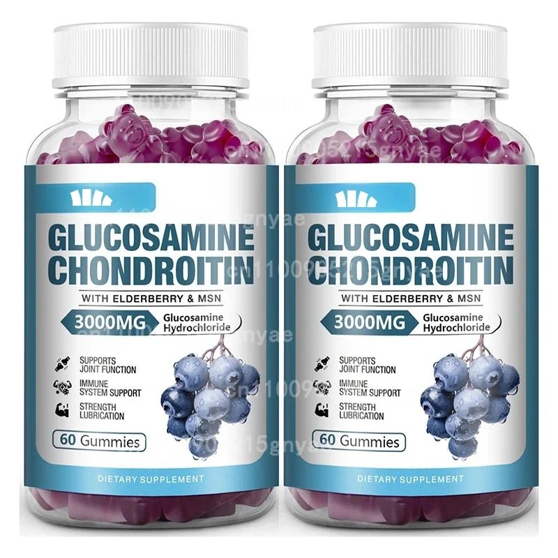 

Глюкозамин и хондроитин — капсулы для поддержки суставов — без ГМО, без глютена, без сои — 60 шт.