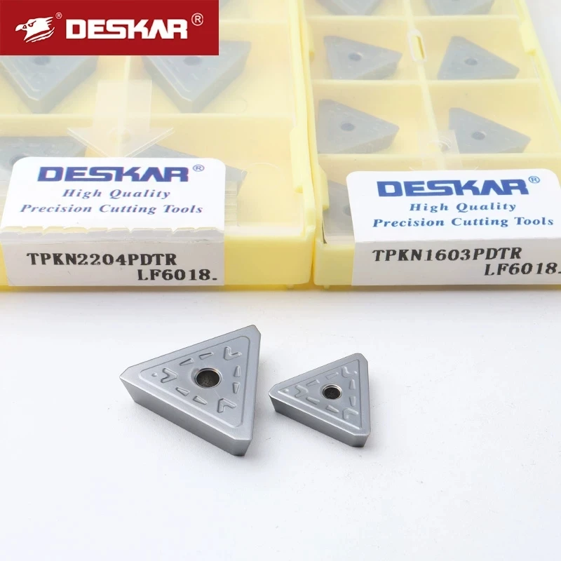 

Deskar 100% Original Tpkn1603Pdtr Lf6018 Cnc Lathe Cutter Cutting Mill Turning Carbide Milling Inserts Tools for Stainless Steel