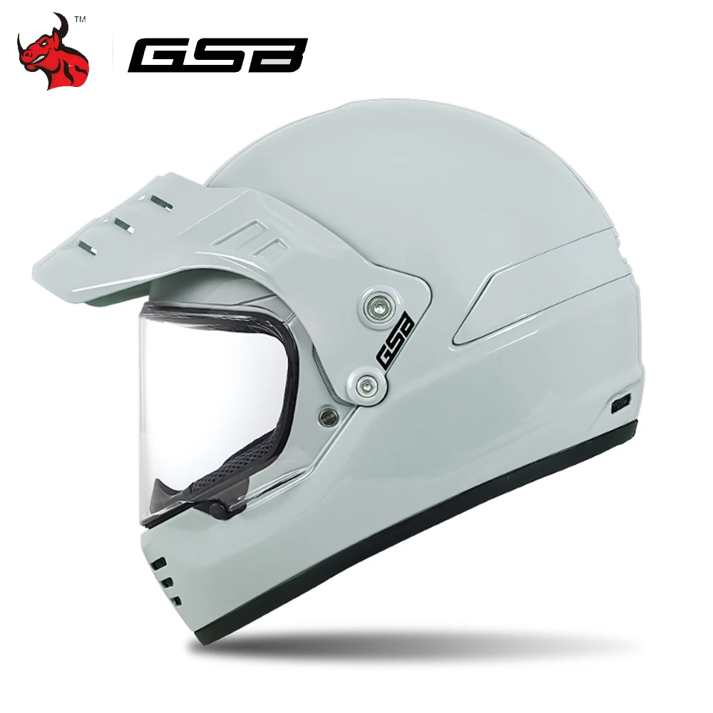 

GSB Men And Women Motorcycle Rallycross Safety Helmet Cool V73 Carbon Fiber Motorcycle Vintage Helmet Motorcycle Helmet