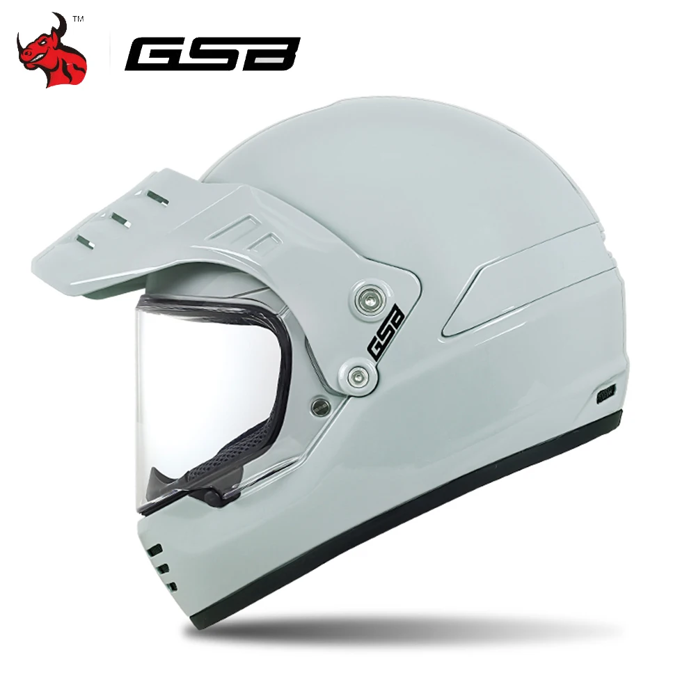 GSB Men And Women Motorcycle Rallycross Safety Helmet Cool V73 Carbon Fiber Motorcycle Vintage Helmet Motorcycle Helmet