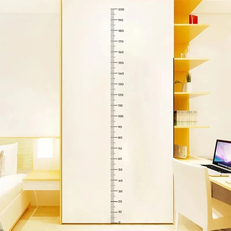 1PC Height Sticker 0-200cm Sticker, Living Room Bedroom, Dormitory Wall Waterproof Self-adhesive Height measurement wall sticker