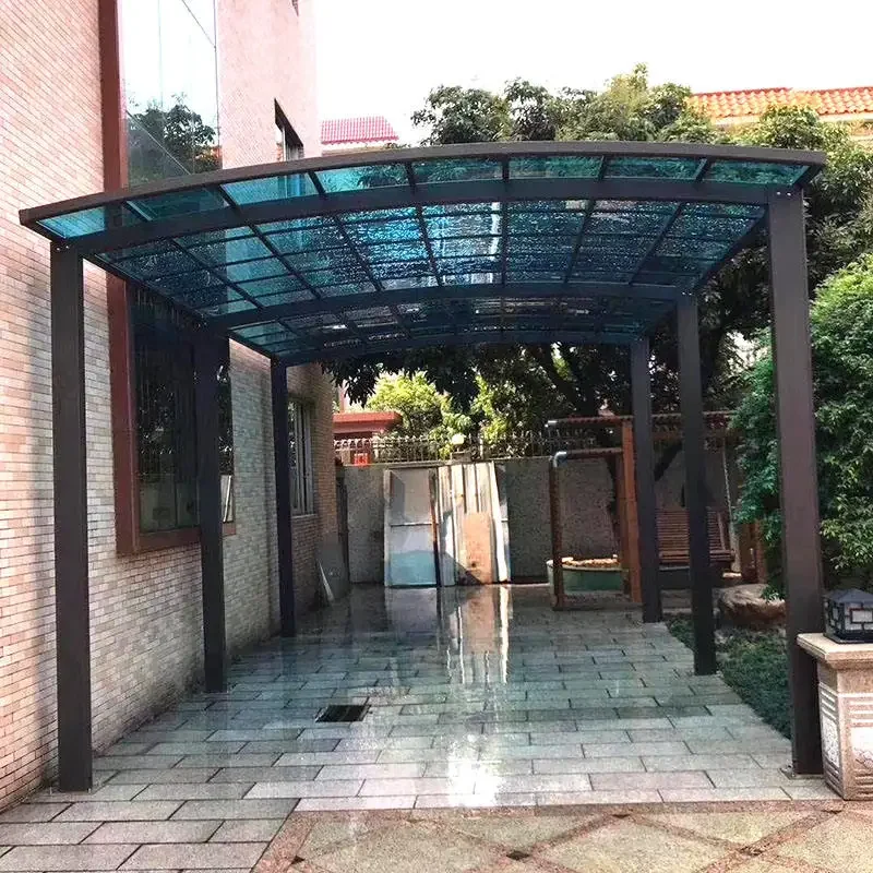 Modern Suitable for Home Use Outdoor Car Parking High Quality Rainproof Carport Affordable Assembled Arched Sturdy Car Shelter