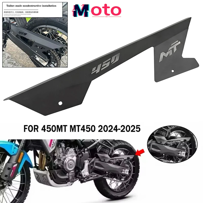 

2024 New Motorcycle accessories Chain wheel protection cover Chain cover Gear cover Protecting For CFMOTO 450MT MT450 CF 450 MT