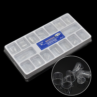 64Pcs Dental Transparent Crowns Anterior Posterior Deciduous Temporary Preformed Molar Tooth Crown Adult Kids Dentistry Material