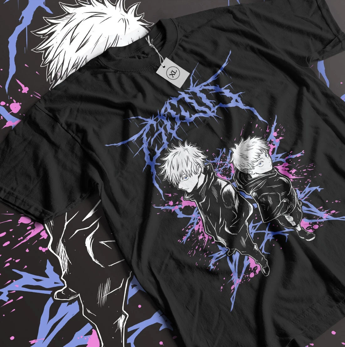 2026 Sommer Jujutsu Kaisen Anime Satoru Gojo Bedrucktes Lockeres Kurzarm-T-Shirt aus Reiner Baumwolle für Kinder Trendiges Unisex Casual Y2k