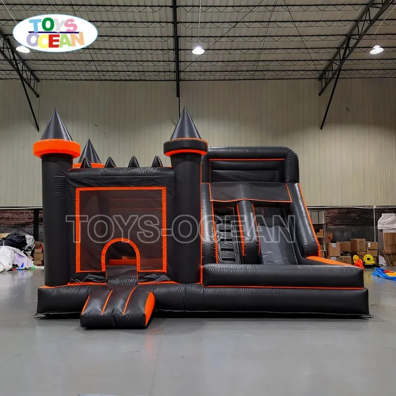 TOYS-OCEAN Commercial PVC Inflatable Bounce House with Slide Castle Jumping Bouncer for Kids Party Rental
