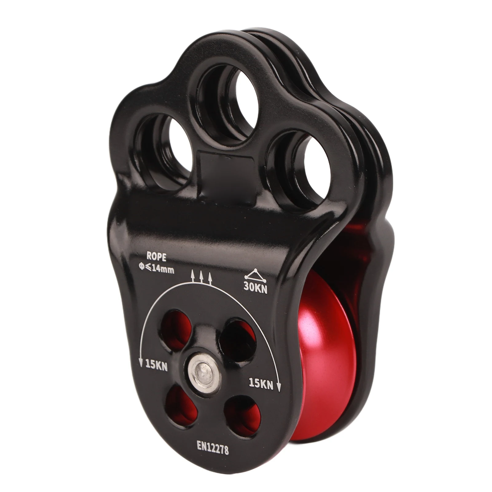

Climber Pulley, 30KN Hitch Climber Pulley Rescue Equipment Dual Bearing for Rigging Hauling Arborist Tree Climbing