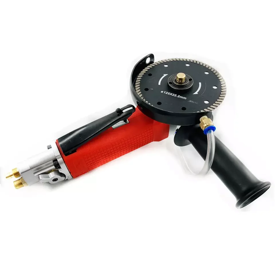 5''/125mm Portable Angle Grinder for Stone Grinding and Cutting Pneumatic Wet Cutting Machine for Stone Ceramic