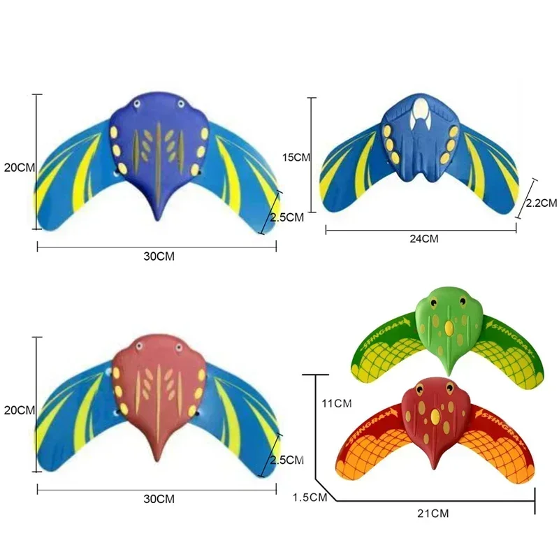 Hydrodynamiczne Płaszcze Manta Prześcierają Dziecięce Niemowlęce Plażowe Basenowe Zabawki do Płukania się w Wodzie Model Rybki