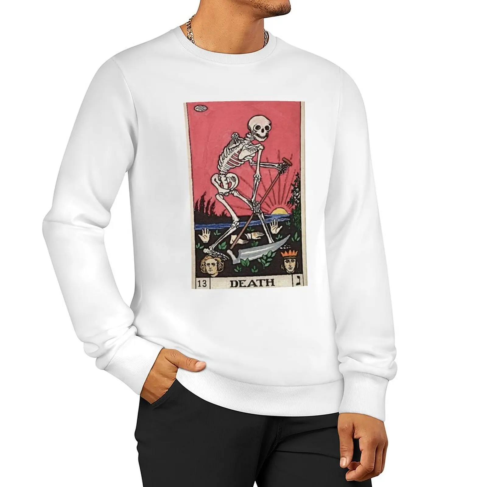 

Death Tarot Sweatshirt blouse hooded shirt men's clothes sweatshirt for men