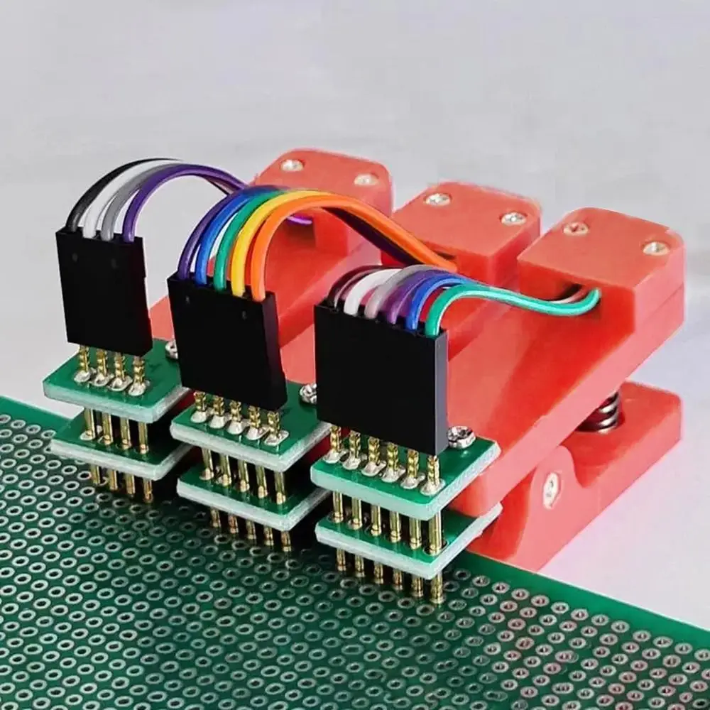 Test Stand PCB Clip 2.54mm Spacing Clamp Fixture Fixture Probe Pogo Pin Download Program Burn 3P 4P 5P 6P 7P 8P 9P 10P