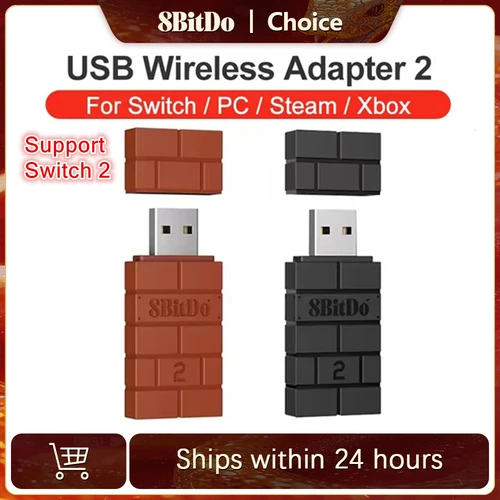 Imagen 1 del producto 8Bitdo Bluetooth USB RR adaptador inalámbrico para interruptor Windows Mac Raspberry Pi Switch 2 Lite OLED soporte PS3 PS4 PS5 controlador