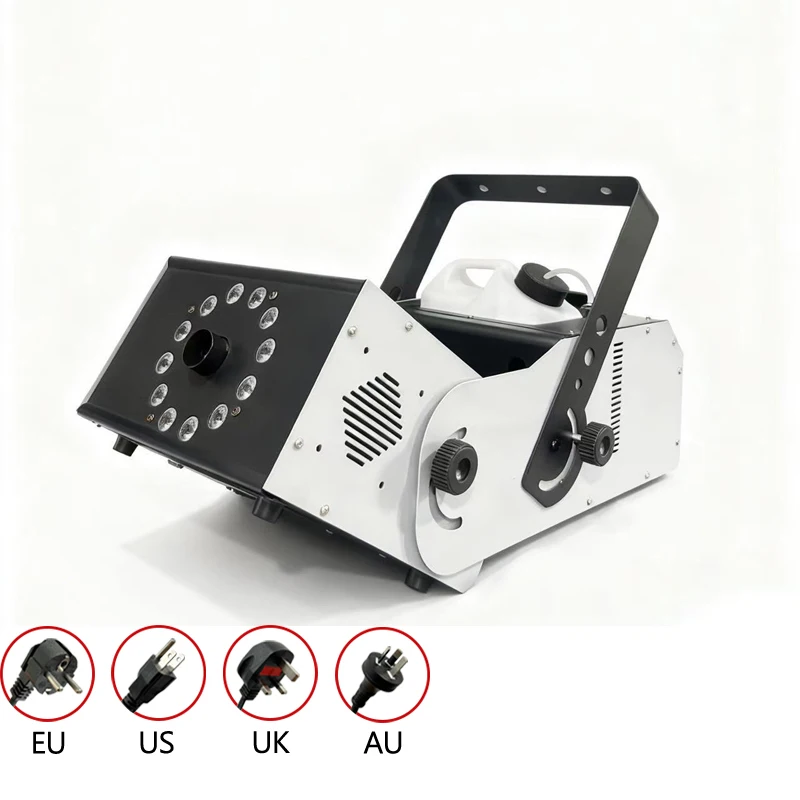 2000W RGB LED Fog Machine with DMX512 Remote Control Iron AC 110-240V 5L Oil Pot 10m Spraying Distance for Wedding Part