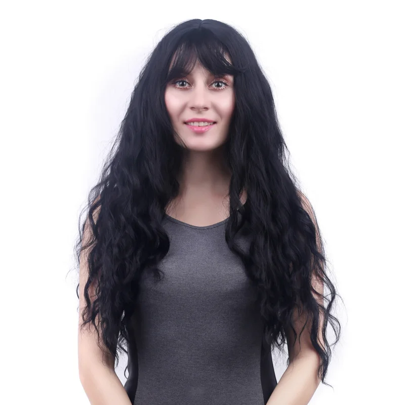 Big wavy long curly hair , African fashion wig