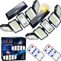 300 LED 7000K Solar Lights Outdoor Motion Sensor Lights 360° Wide Angle Security Spot LED Flood Light for Patio Yard Garden