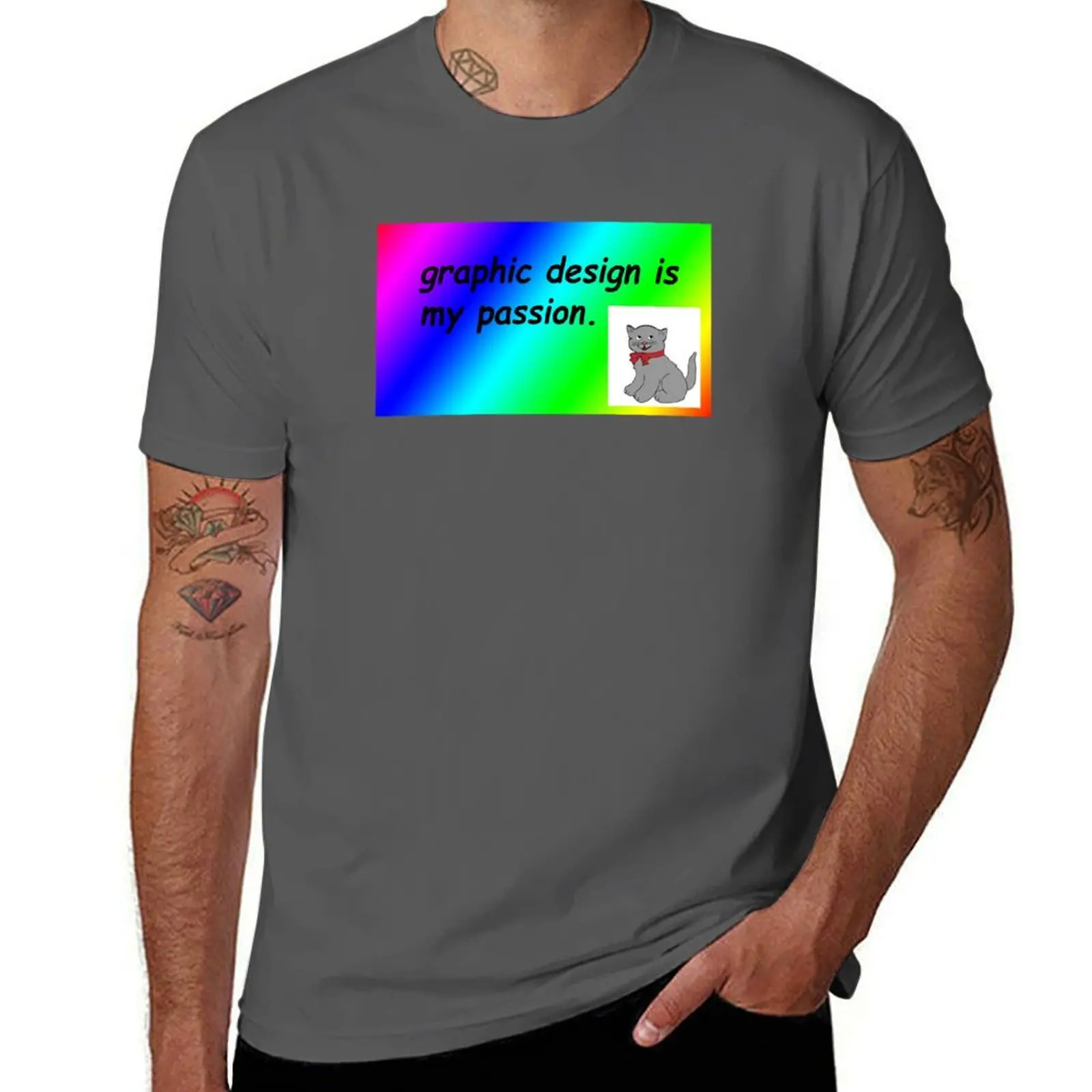 

Color Graphic Design is my Passion Meme T-Shirt man graphic t shirt cotton t shirts high quality t shirt man luxury T-Shirt