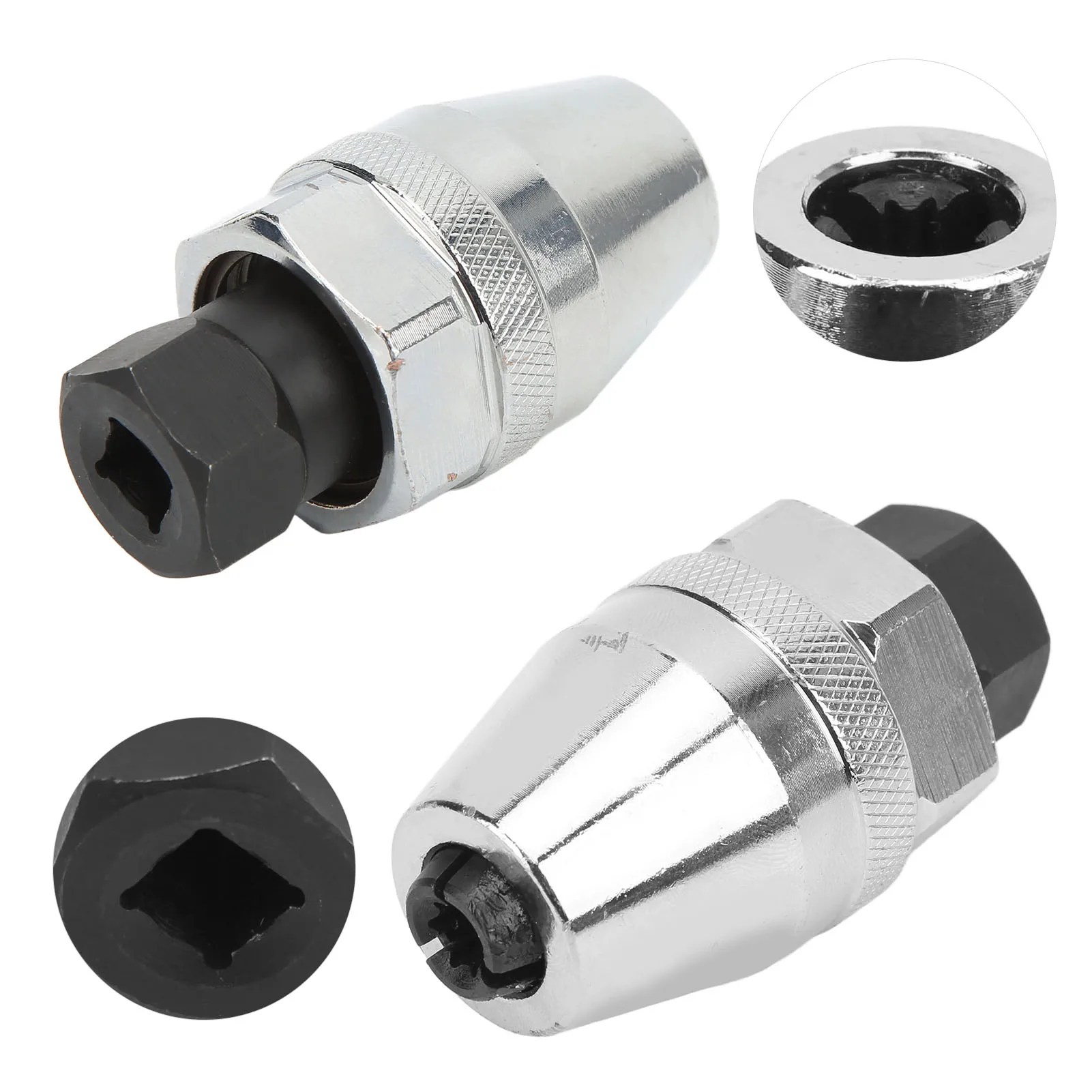 3/8inch Drive Stud Extractor Steel Alloy Universal Broken Bolt Remover for 1/4inch‑1/2inch Rounded Studs